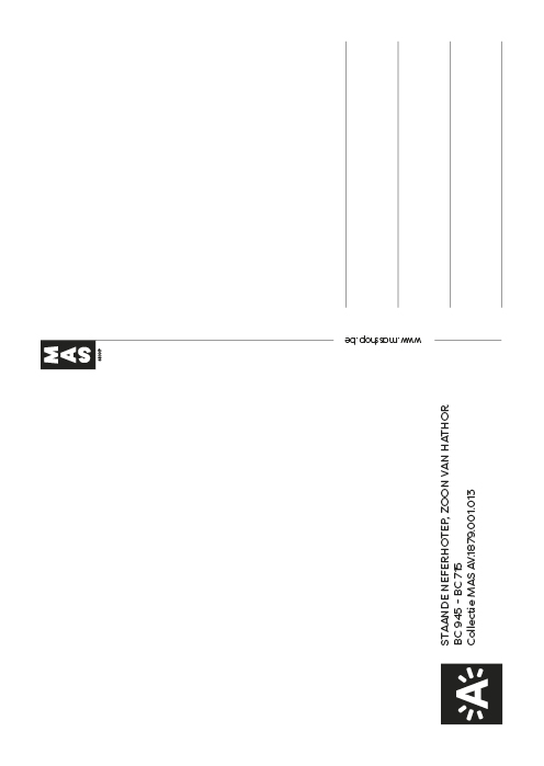 Staande Neferhotep, zoon van Hathor