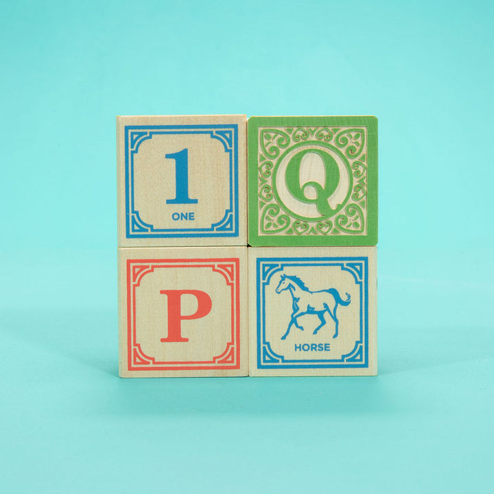 Oom Goose Classic ABC Blocks met canvaszak