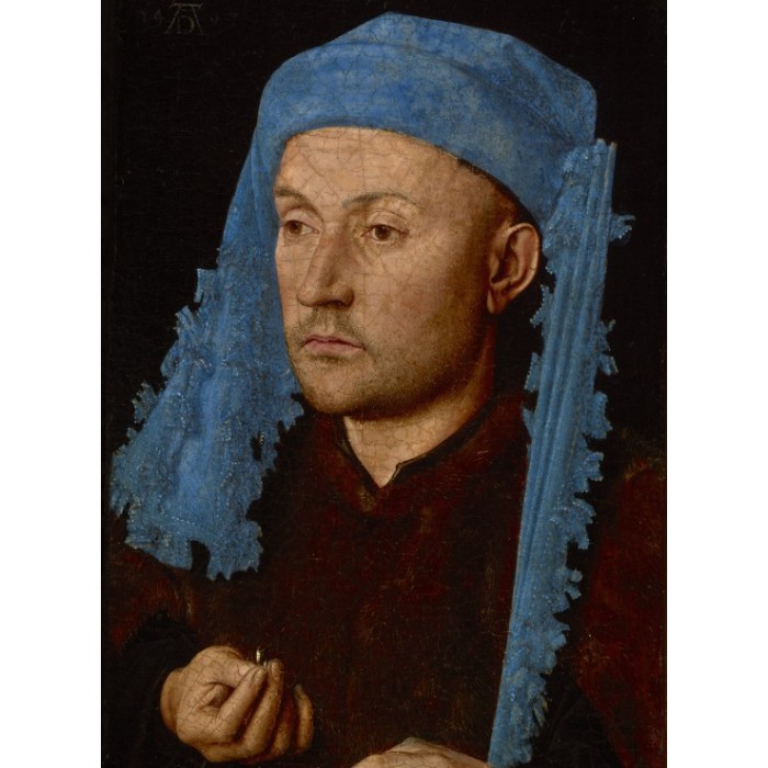 Man met de blauwe kaproen