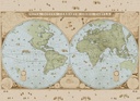 Wandkaart van de wereld door Joan Blaeu