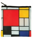 Composition  with Red, Yellow, Blue and Black Recycled