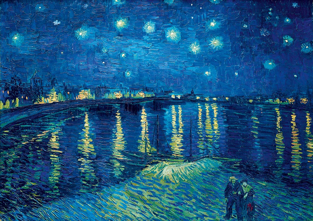 Sterrennacht boven de Rhône