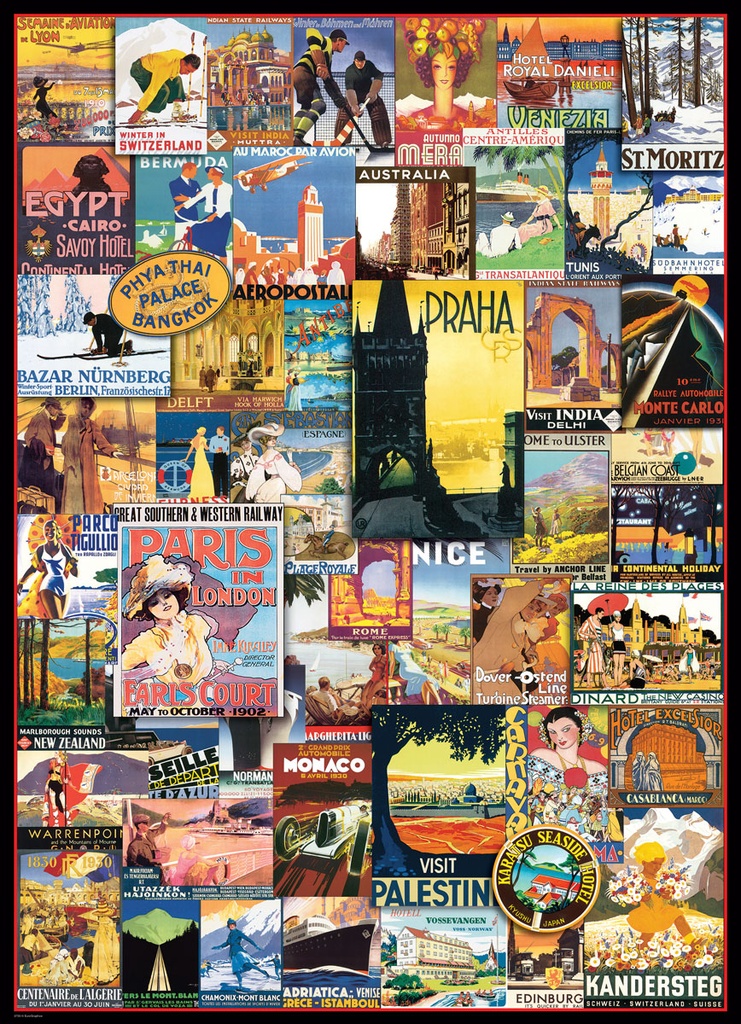 Reis de wereld rond - vintage posters