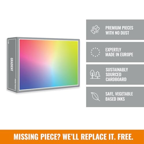 Cloudberries Gradient Puzzle: Cool Jigsaw Puzzle for Grown Ups and Adults (500 Pieces)