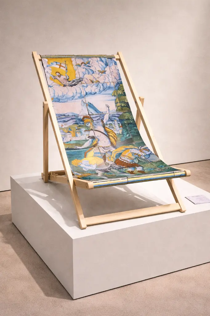 Ambachtelijke stoel met Renaissance-motief.webp