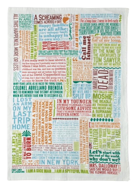 Keukenhanddoek First Lines of Literature