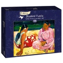 Tahitiaanse vrouwen op het strand