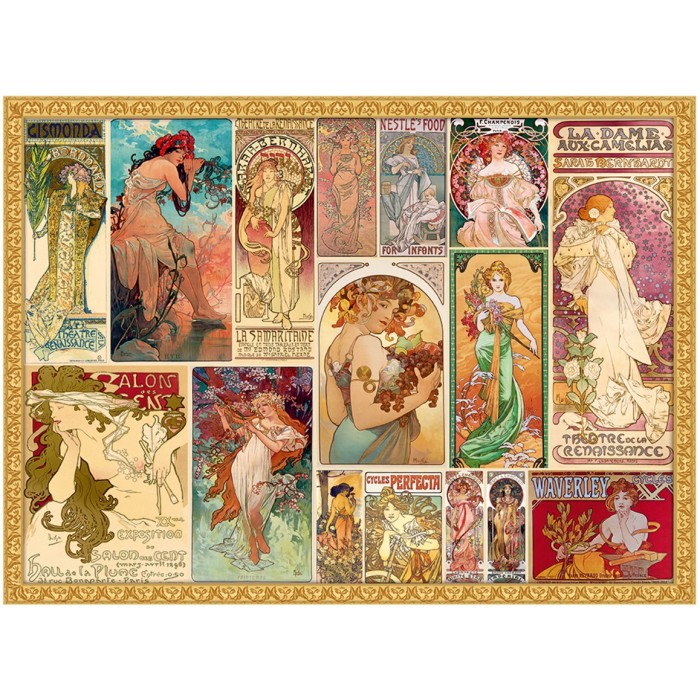 Collage Alphonse Mucha