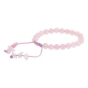 Roze kwartsiet mala armband