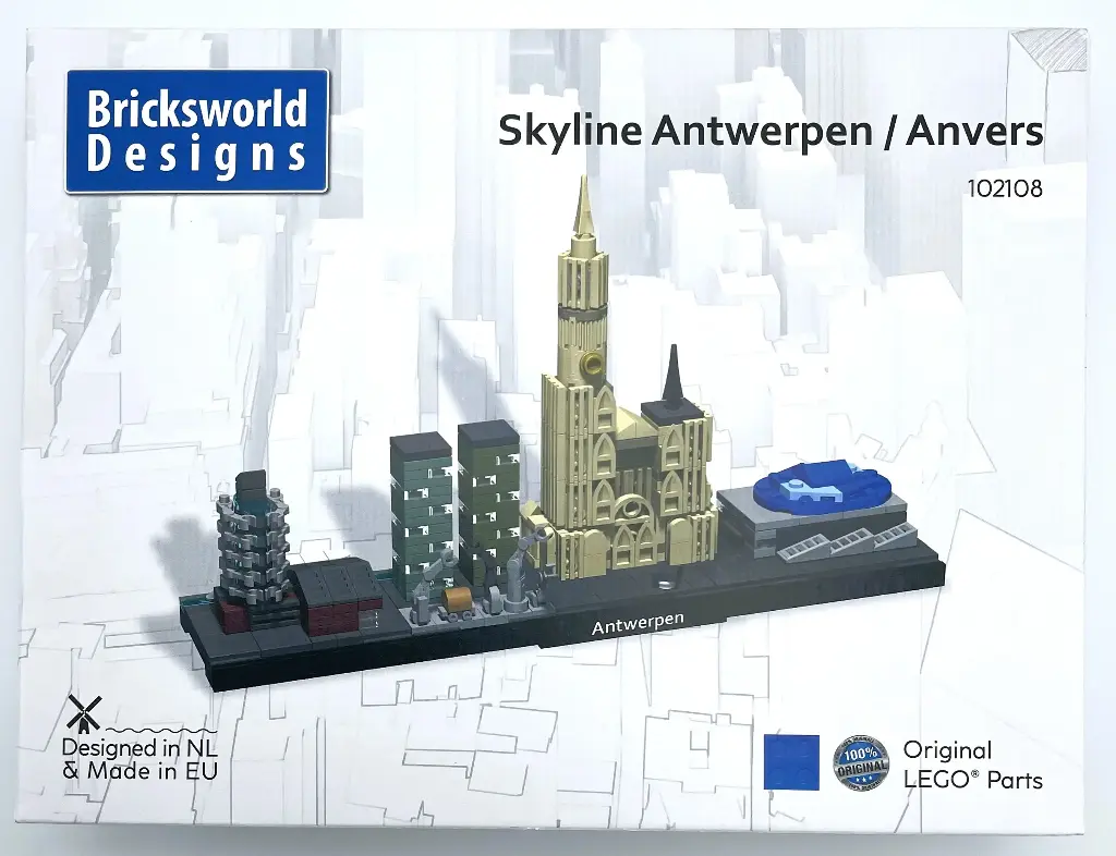 Skyline Antwerpen in Lego