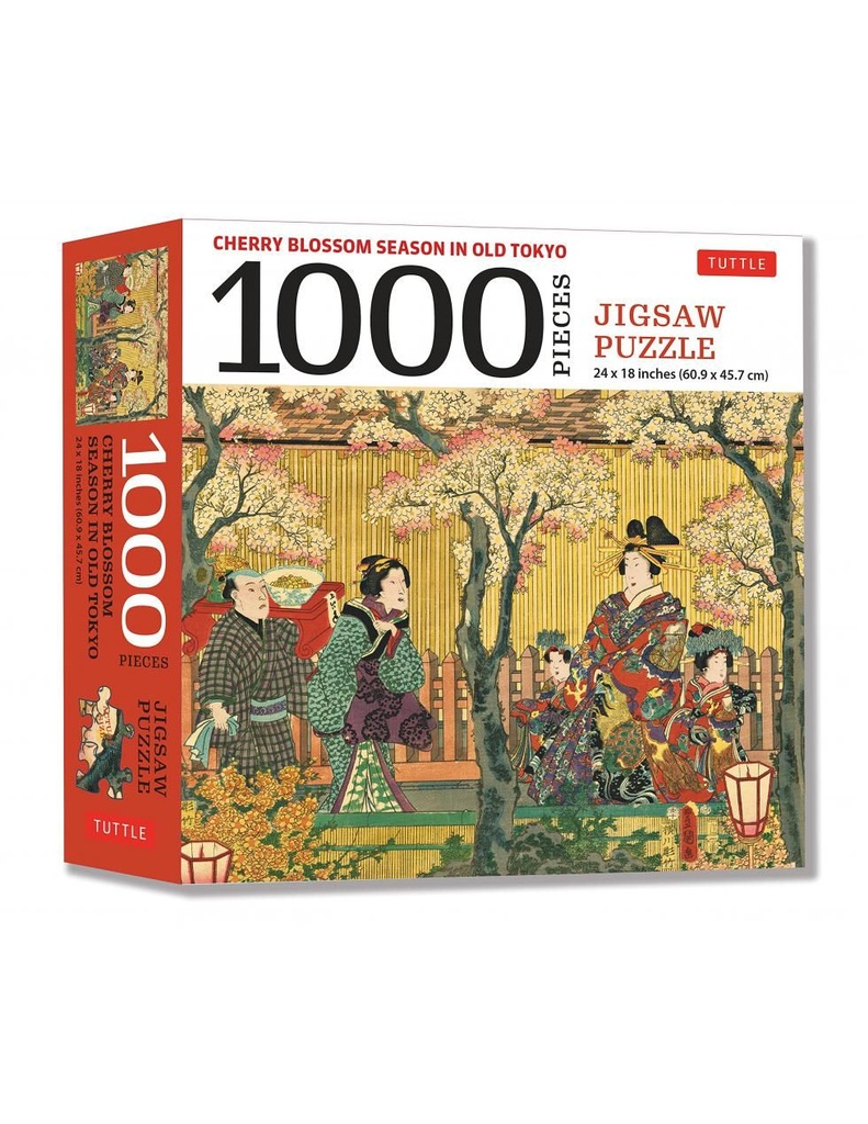 Kersenbloesemseizoen in Oud-Tokio