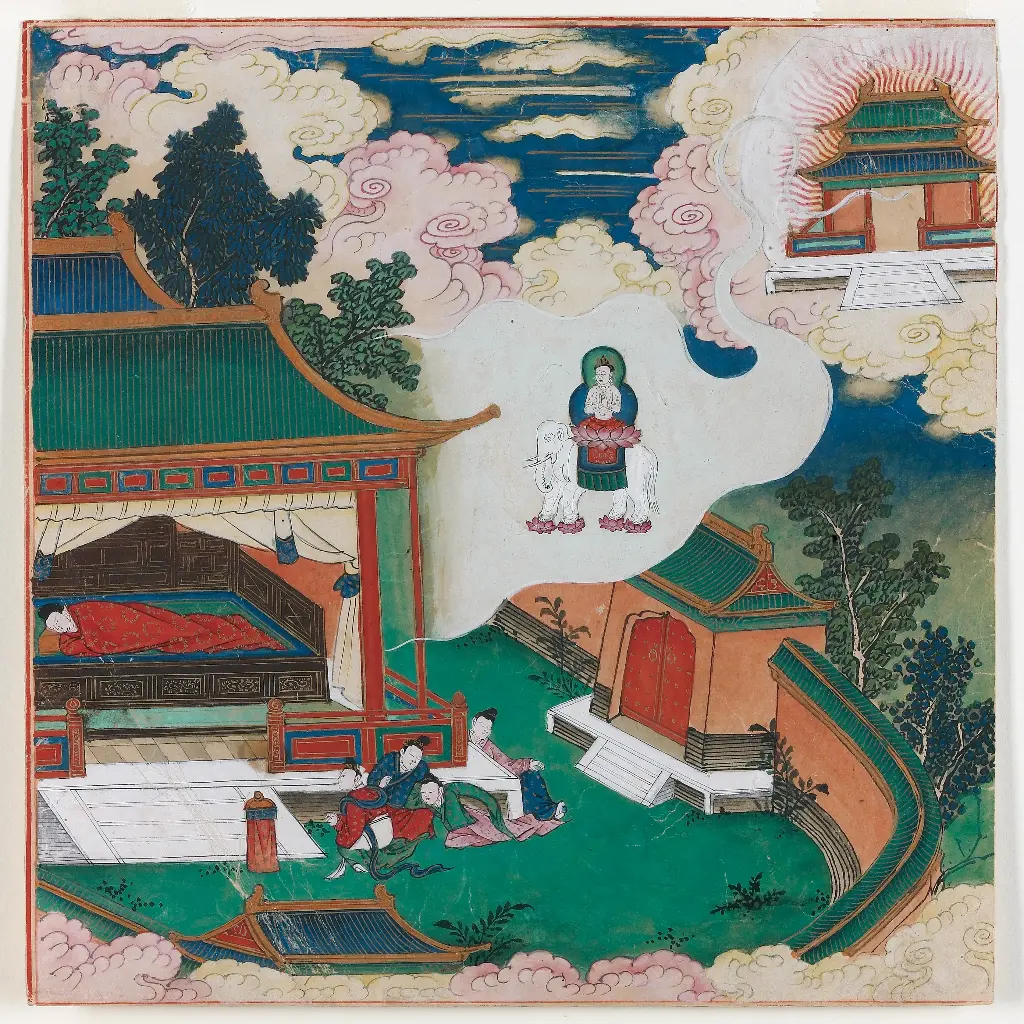 Sarvavid Vairocana-De droom van de moeder