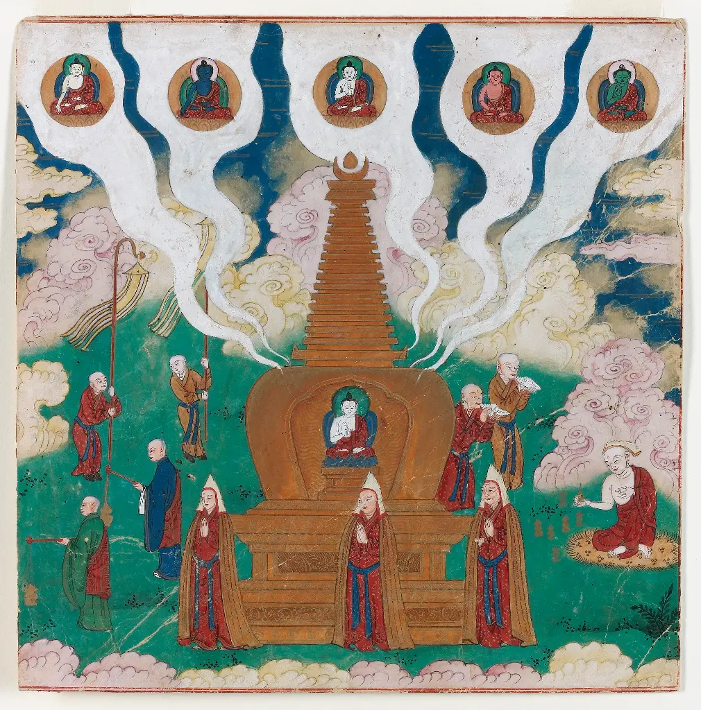 Sarvavid Vairocana-Boeddha's dood en bevrijding