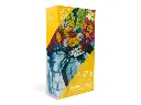 Vaas met bloemen tegen muur