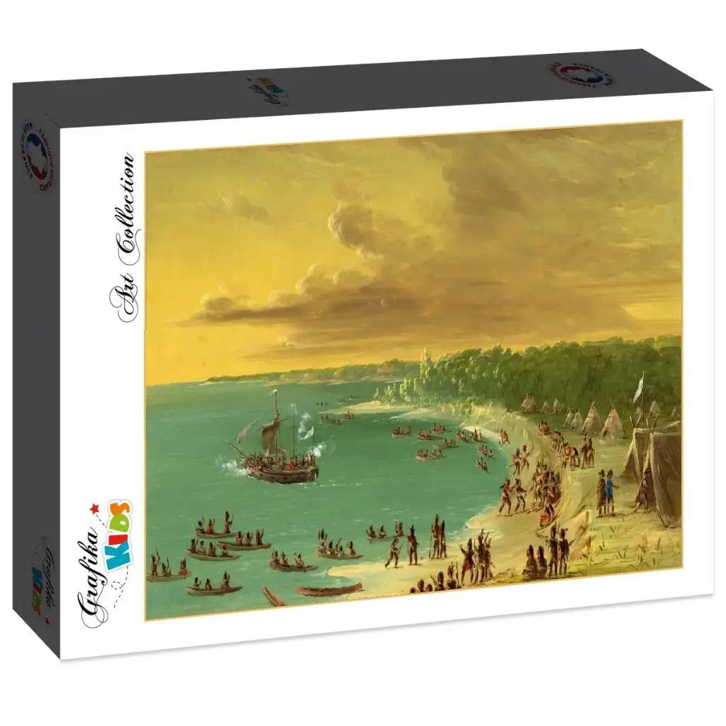 Eerste afvaart van de Griffin op Lake Erie 7 augustus 1679