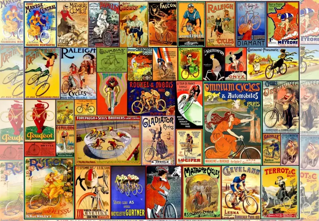 Oude fietsposters
