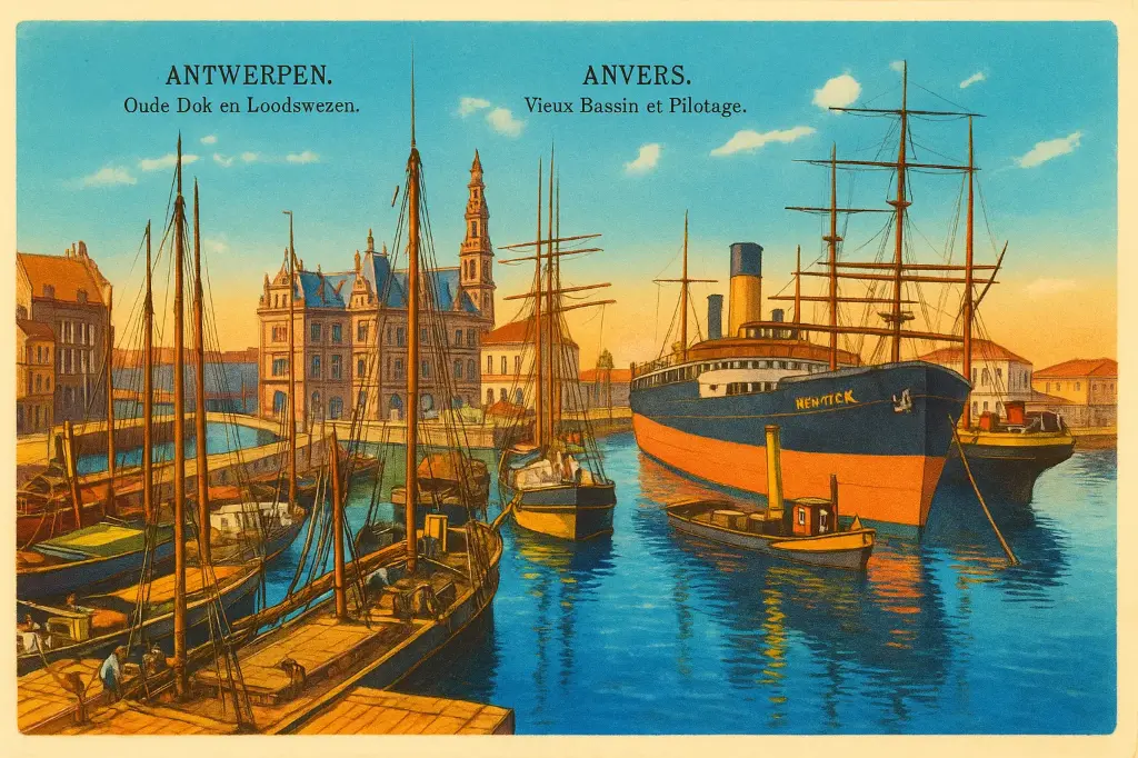 Stoom- en zeilschepen in het Bonapartedok
