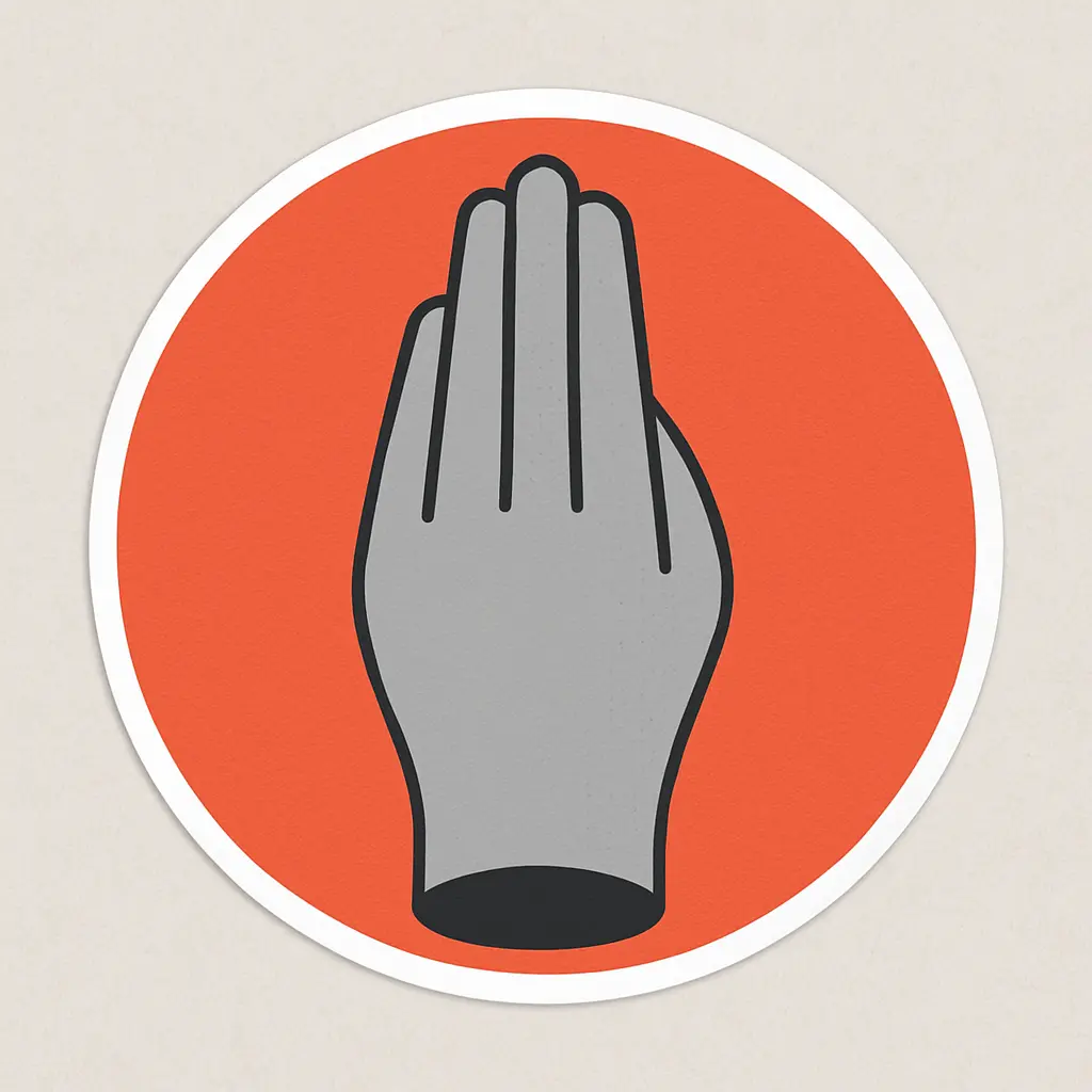 Antwerps handje stickertje