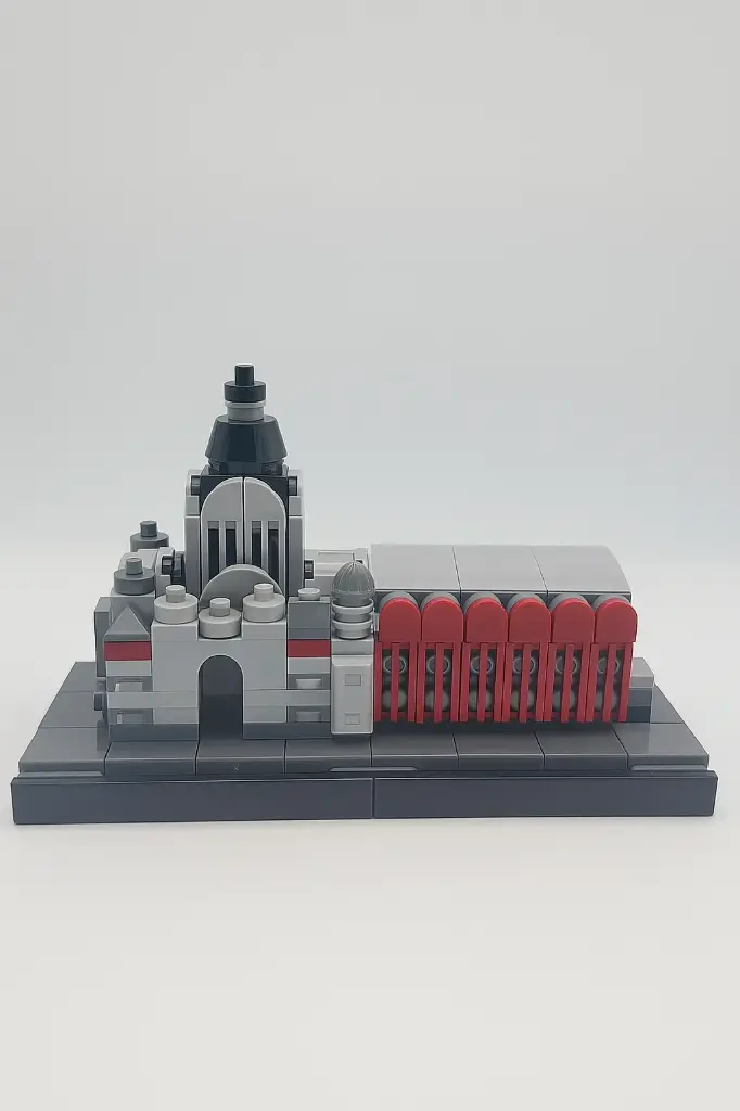 Het Station van Antwerpen in Lego