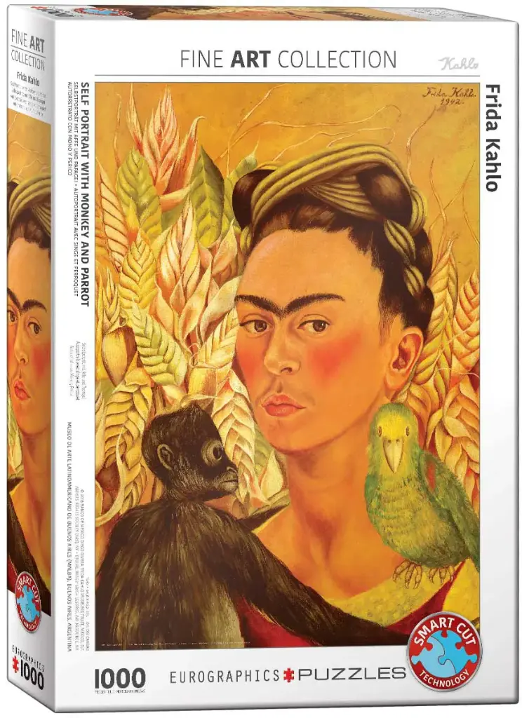 Self Portrait with Monkey and Parrot