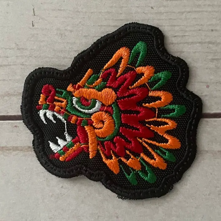Strijkpatch Mexico Azteekse Maya Quetzalcoat