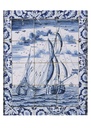 Schip zeilend voor de wind
