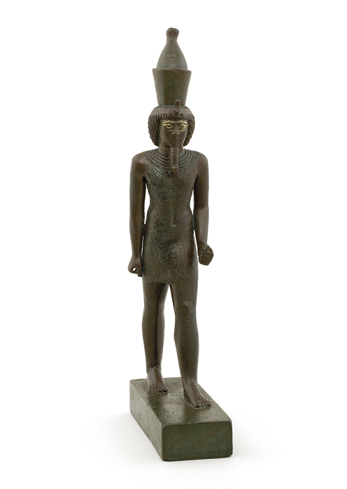 Staande Neferhotep, zoon van Hathor