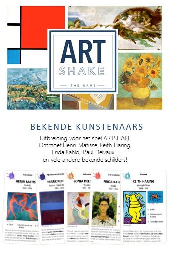 ArtShake Uitbreiding Bekende kunstenaars