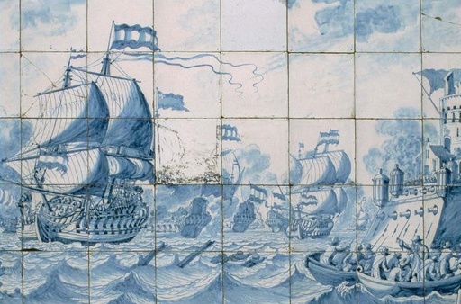 [MAGZEE] Zeeslag nabij een waterfort tussen Hollandse en Engelse schepen