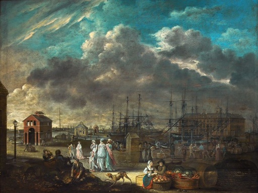 [MAGOOST] Gezicht op het Bonapartedok en het Oosters huis