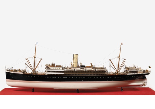 Scheepsmodel van de Belgische pakketboot "Elisabethville"