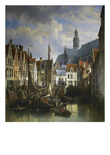Gezicht op de Koolvliet te Antwerpen