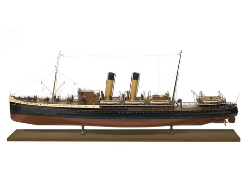 Scheepsmodel van het turbinestoomschip "Antwerp"