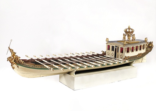 Scheepsmodel van de staatsiesloep van keizer Napoleon Bonaparte