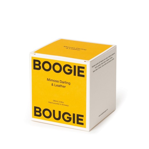 Geparfumeerde kaars Mimosa Darling & Leather