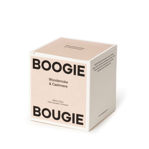 Geparfumeerde kaars Woodsmoke & Cashmere