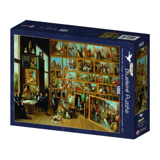 [Art-by-Bluebird-F60290] De aartshertog Leopold Wilhelm in zijn galerij in Brussel