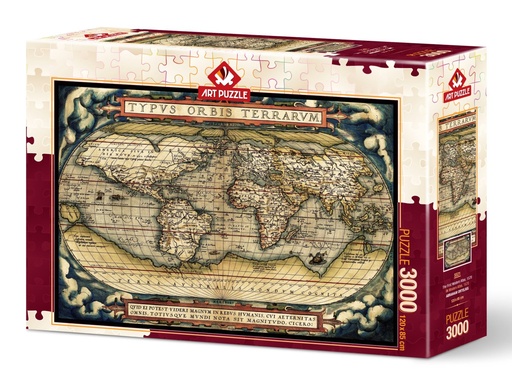 [Art-Puzzle-5521] De eerste landkaart van de moderne wereld, 1570
