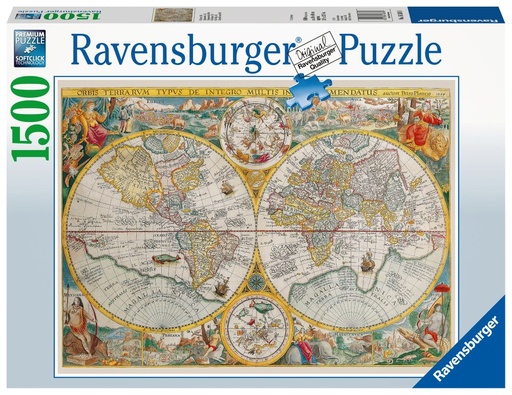 [Ravensburger-16381] Wereldkaart 1594