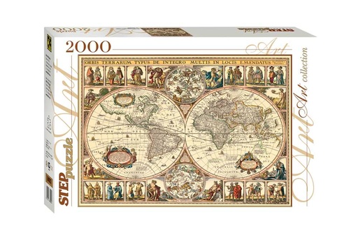 [Step-Puzzle-84003] Historische kaart van de wereld