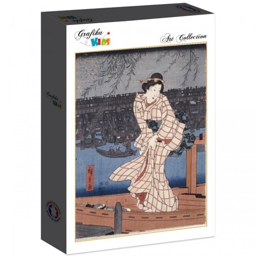 [Grafika-F-31695] Avond op de Sumida rivier