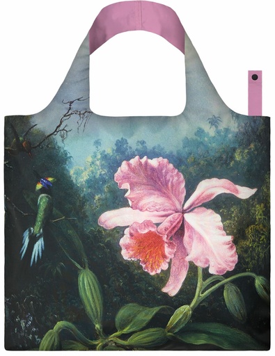 Stilleven met orchidee en paar kolibries