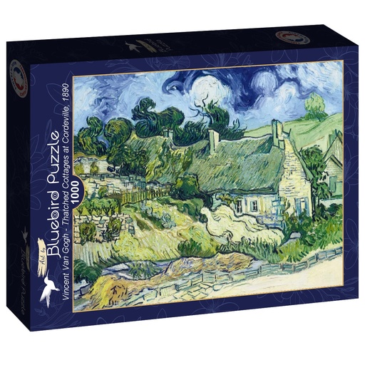 [Art-by-Bluebird-F-60303] Huisjes met rieten daken in Cordeville