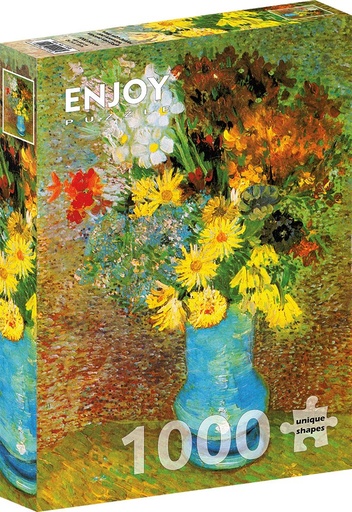 [Enjoy-Puzzle-1158] Vaas met madeliefjes en anemonen