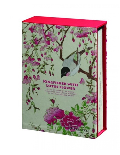 Kingfisher with Lotus Flower