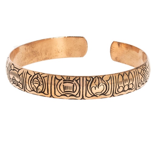 [BI264] Koperen armband - 8 gunstige symbolen