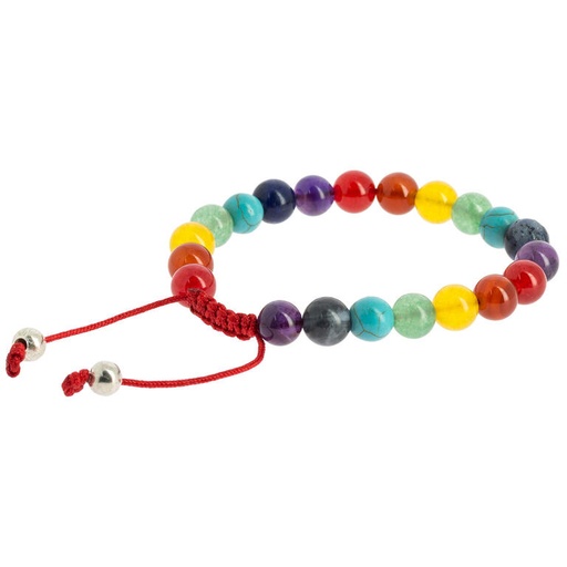 [BI113] Mala armband met 7 chakra's