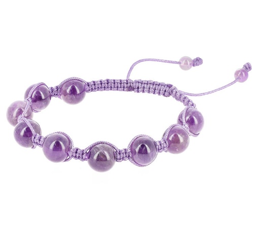 [BI296] Shambala Amethist armband