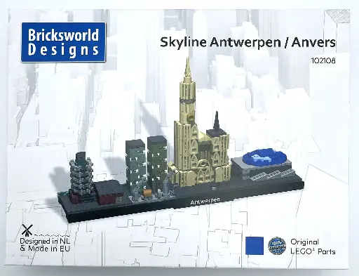 [BOC-SKY-ANT] Skyline Antwerpen in Lego
