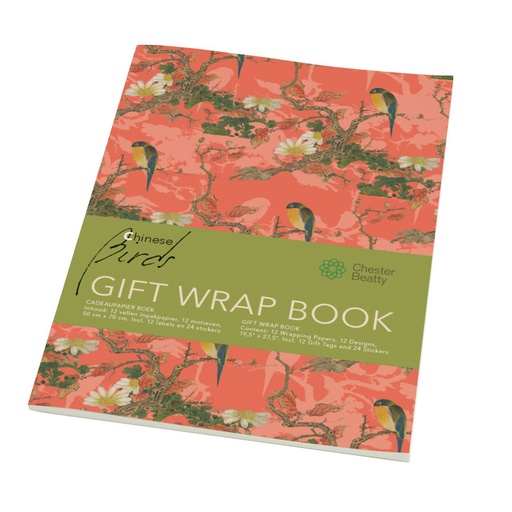 [GWB876] Cadeaupapier - Chinese vogels